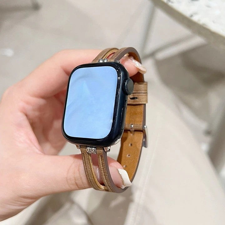 Apple watch band genuine leather strap