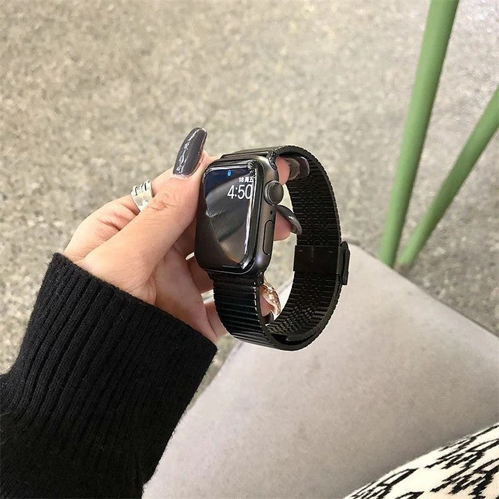 Apple watch band stainless steel metal strap