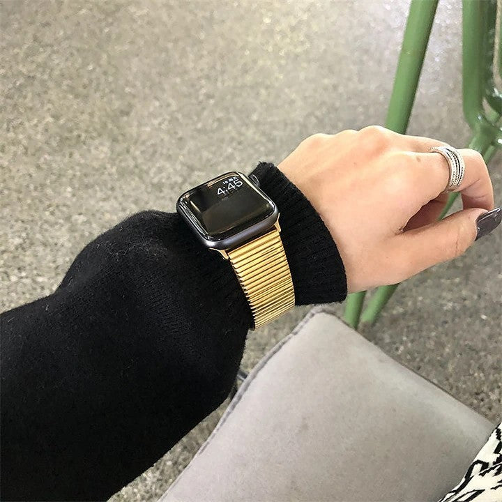 Apple watch band stainless steel metal strap