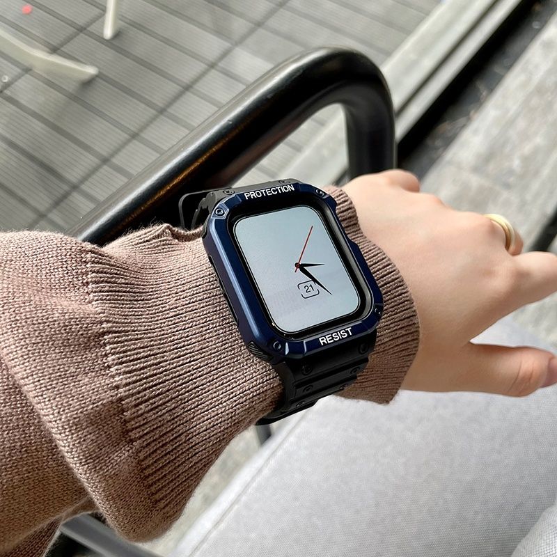 Apple watch band strap integrated