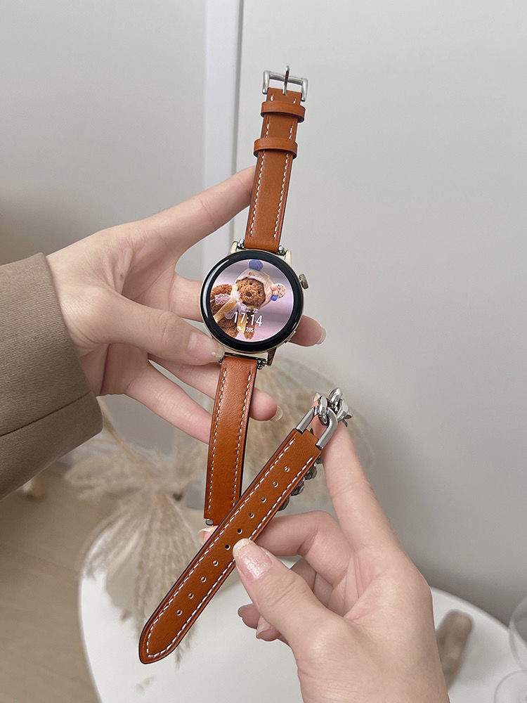 Huawei Watch band leather metal strap classic style