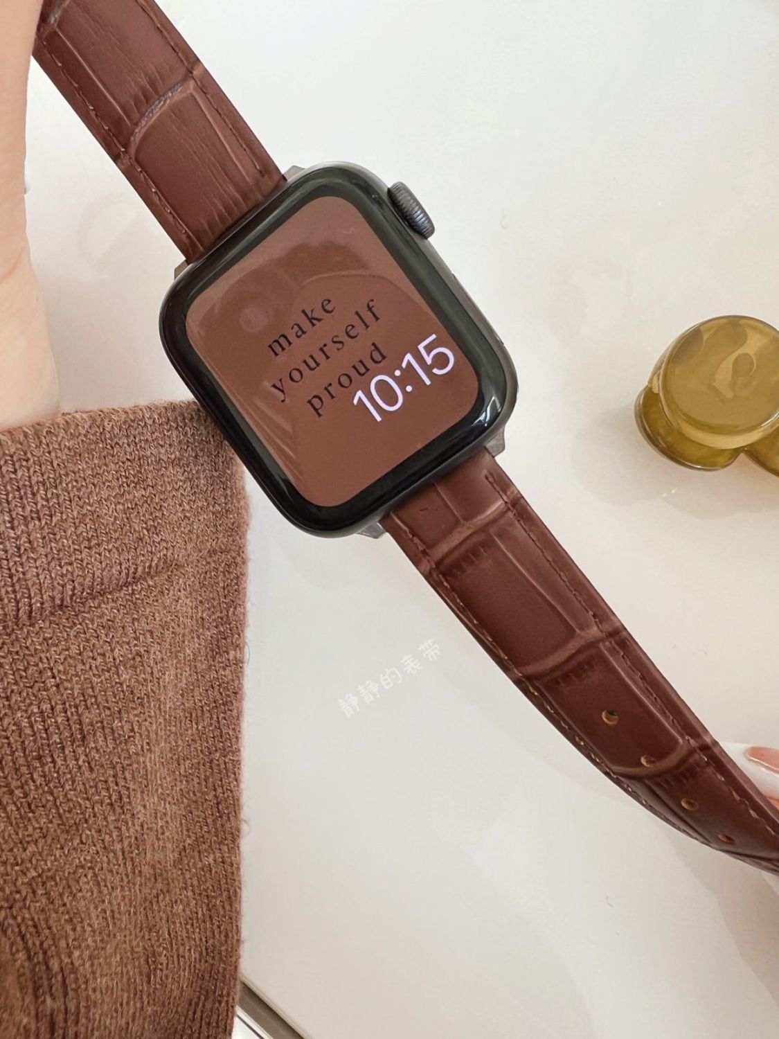 Apple watch band leather strap