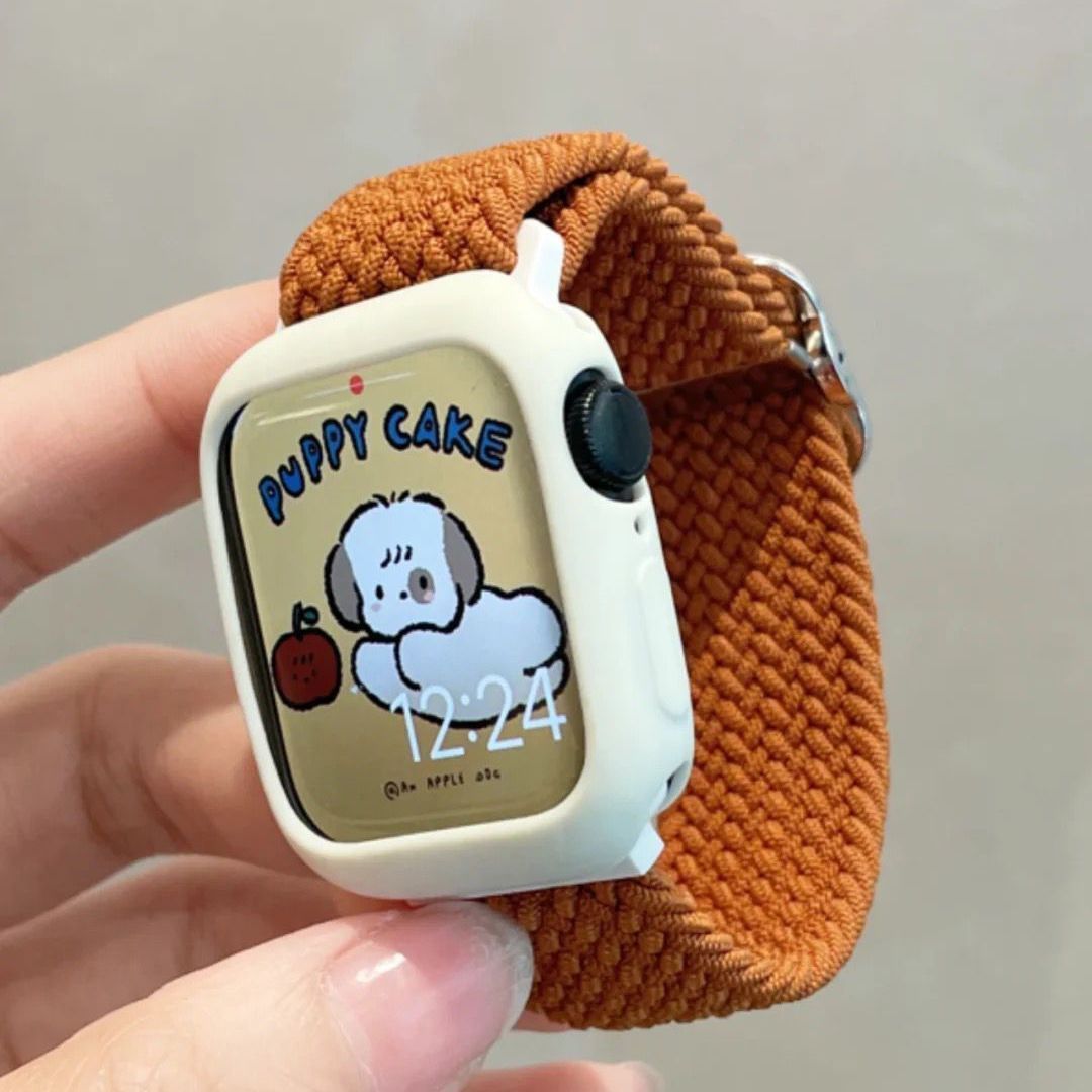 Apple watch band woven nylon strap