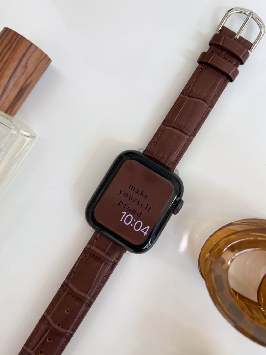 Apple watch band leather strap