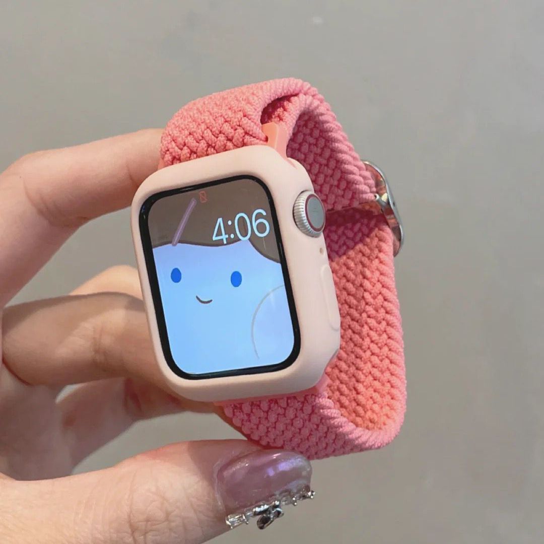 Apple watch band woven nylon strap