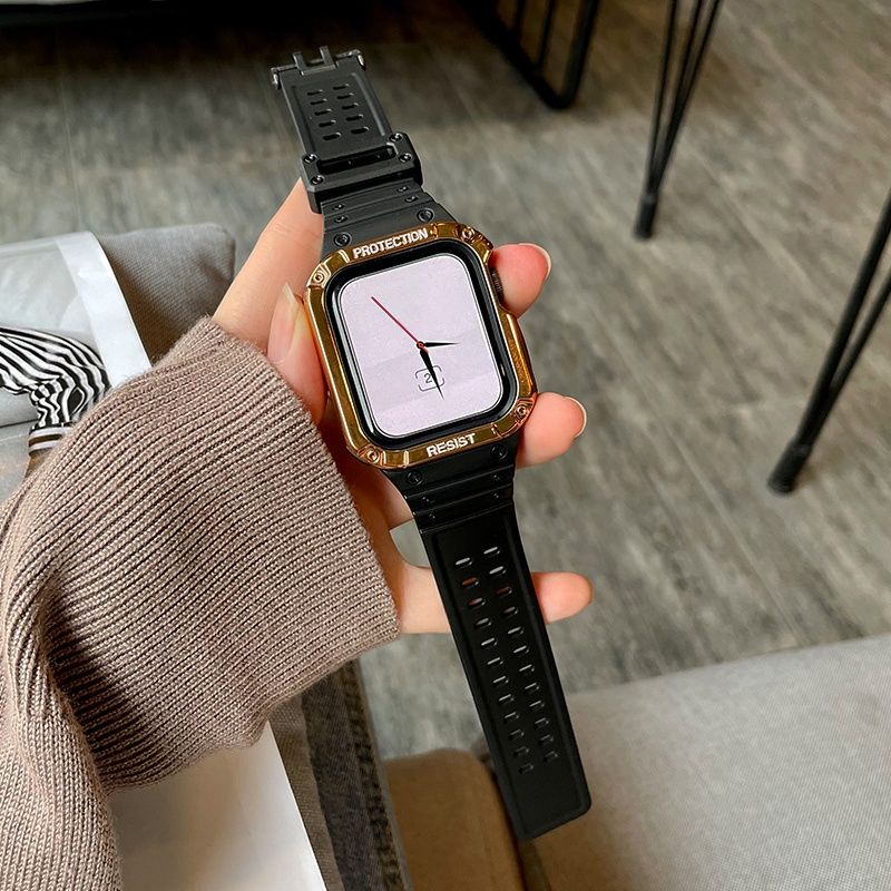 Apple watch band strap integrated