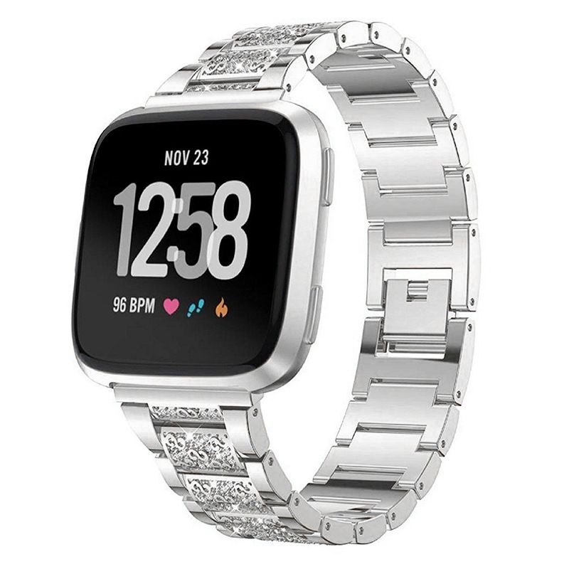 Fitbit versa  watch stainless steel metal strap