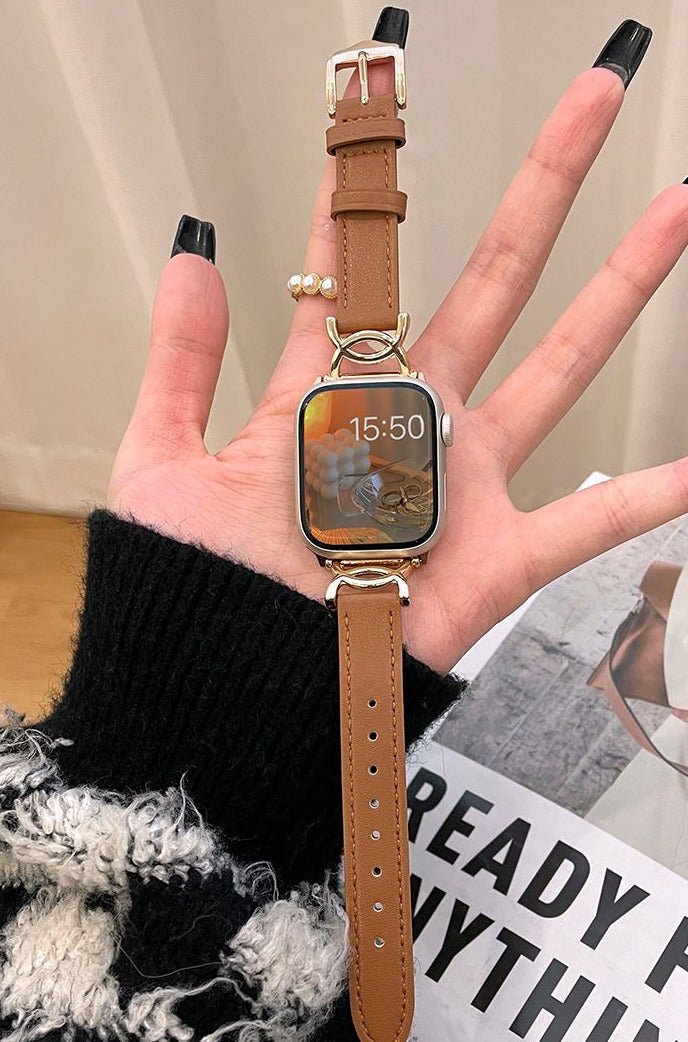 Apple watch band leather strap female