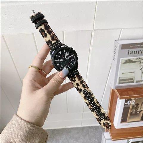 Huawei watch leopard print leather band