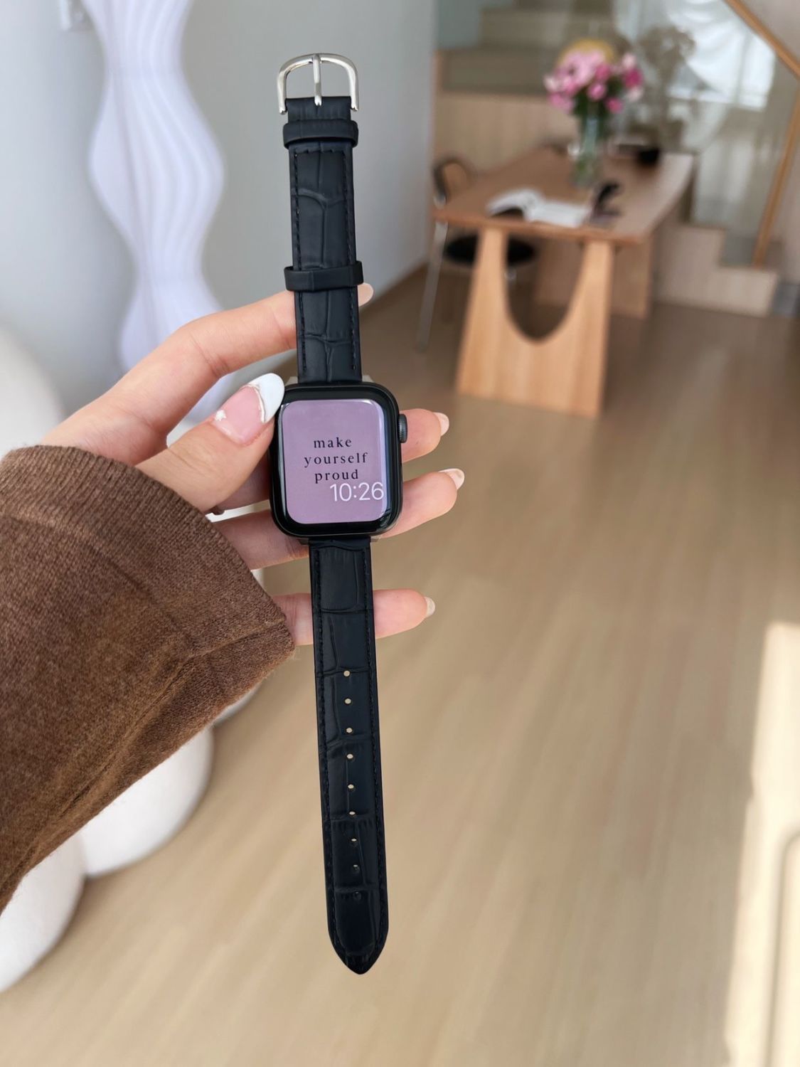 Apple watch band leather strap