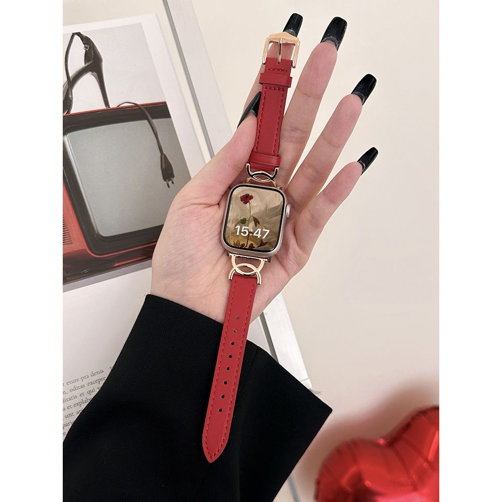 Apple watch band leather strap female