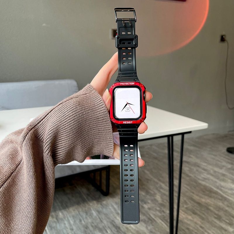 Apple watch band strap integrated