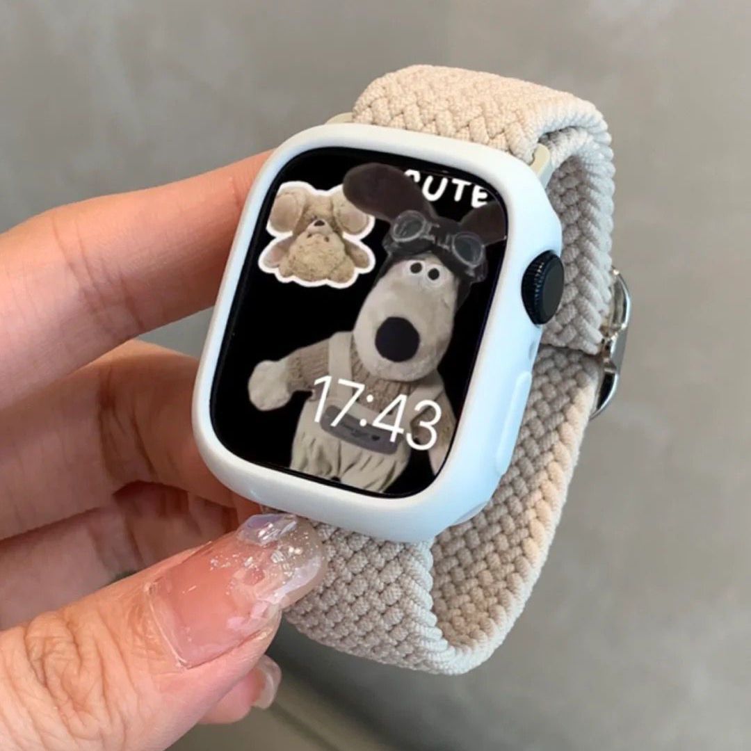 Apple watch band woven nylon strap