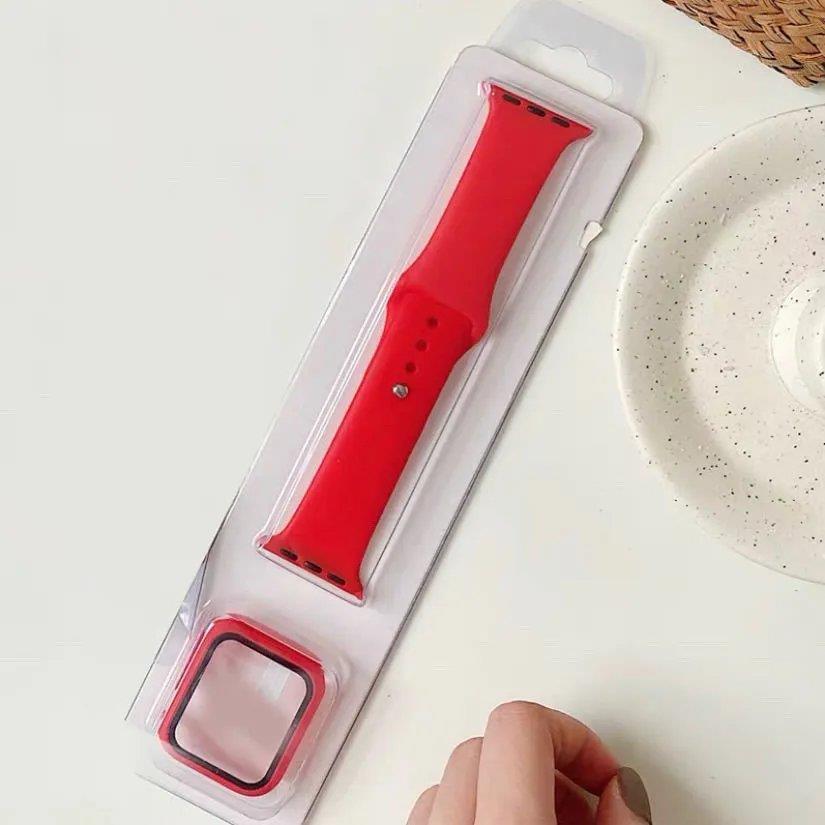 Apple watch band silicone case Film integrated