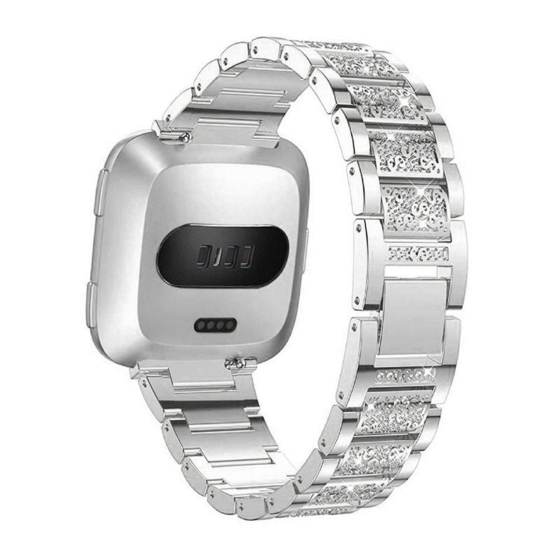 Fitbit versa  watch stainless steel metal strap