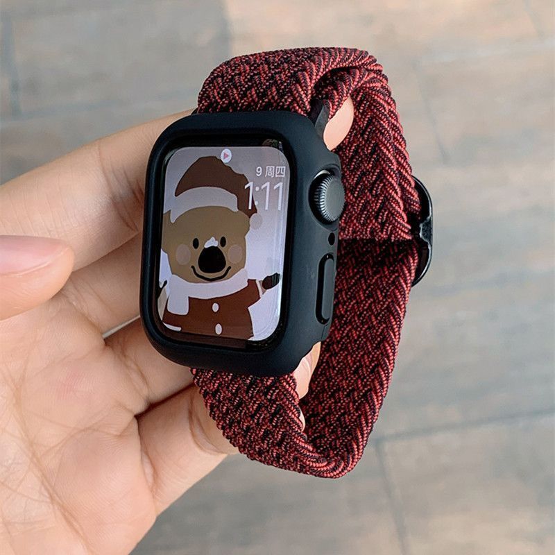 Apple watch band woven nylon strap