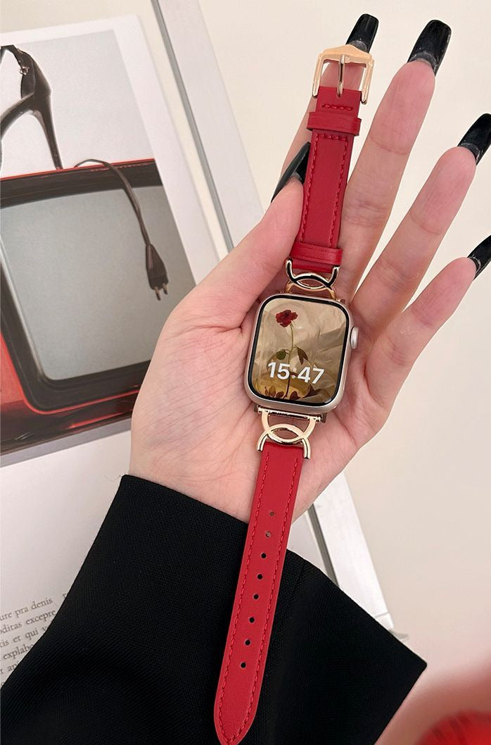 Apple watch band leather strap female