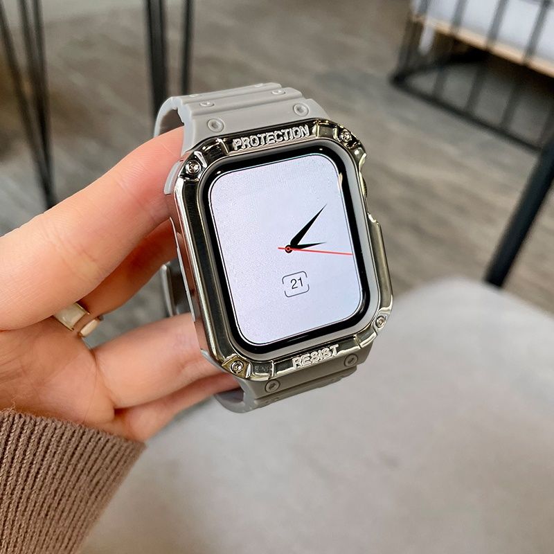 Apple watch band strap integrated