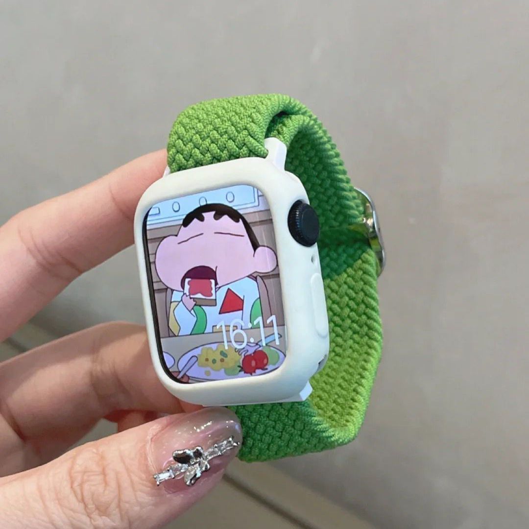 Apple watch band woven nylon strap