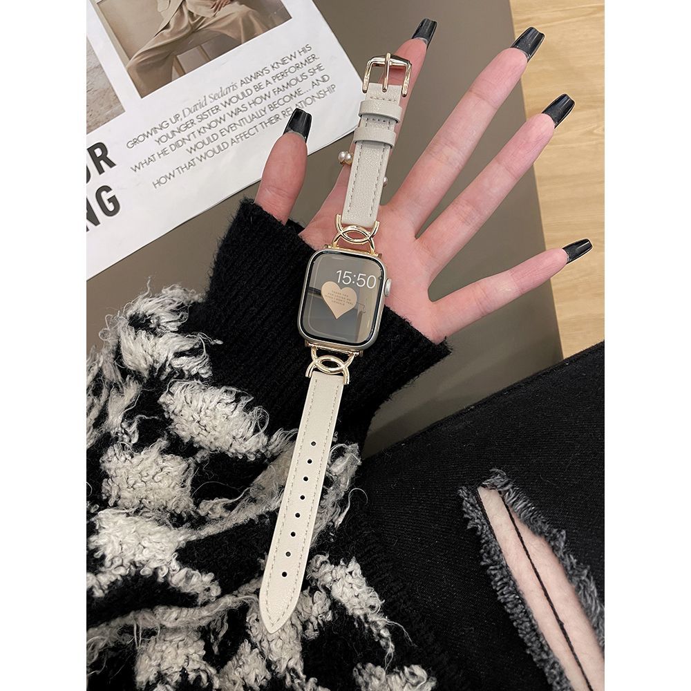 Apple watch band leather strap female